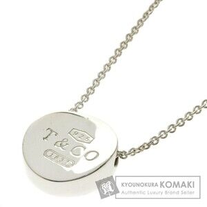 Tiffany Concave Circle Necklace Silver